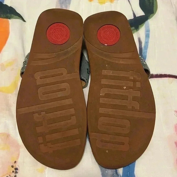 Fitflop Lulu Aztec Stud Suede Sandals - Picture 5 of 7